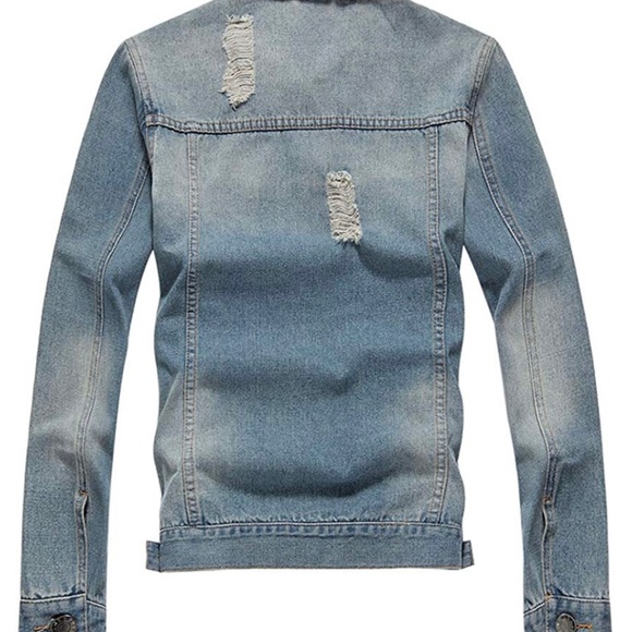 Lightweight denim jacket with patches - Picture 2 of 4